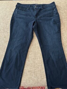 NYDJ Dark Blue Boot Cut Stretch Jeans